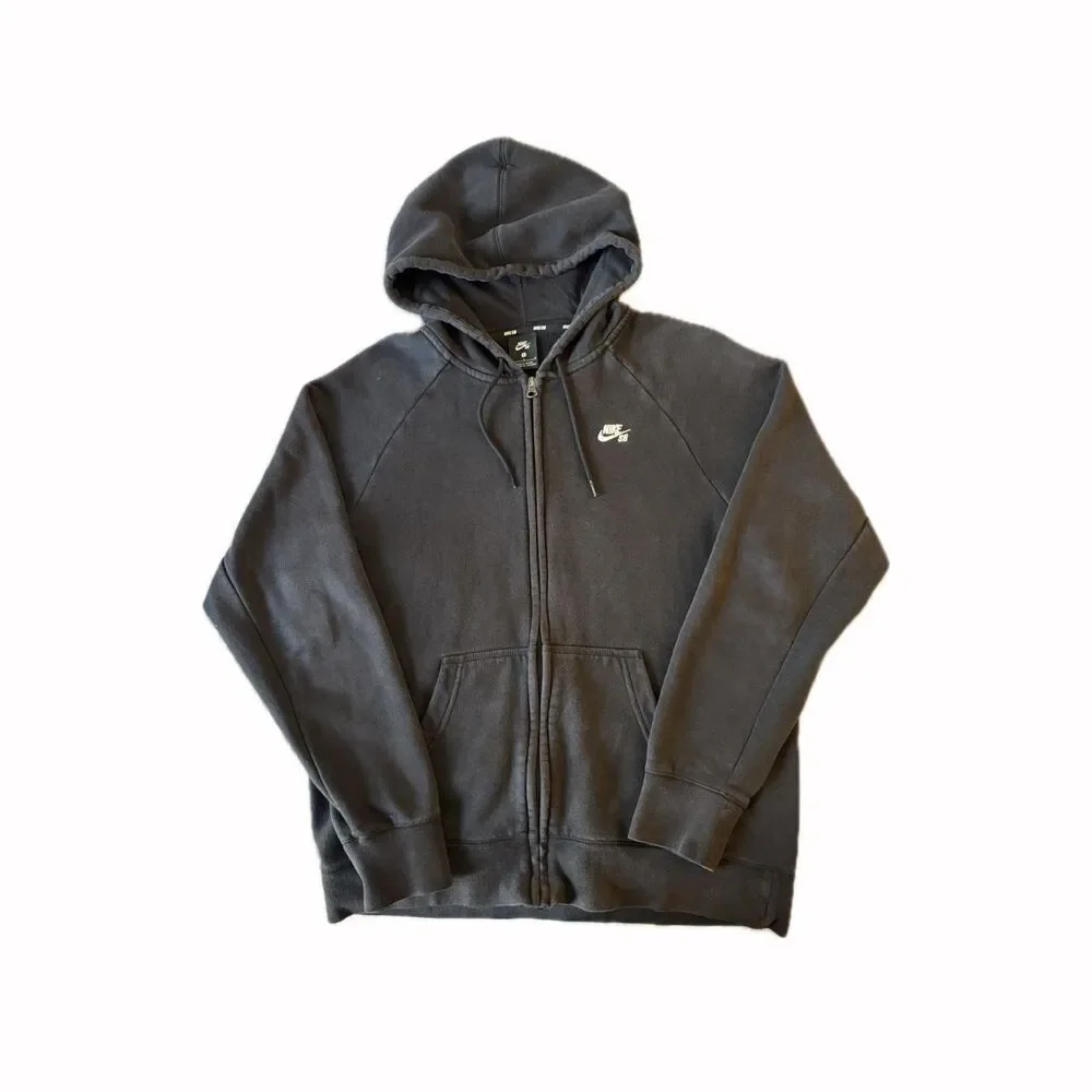 Nike Men's Black and Grey Hoodie